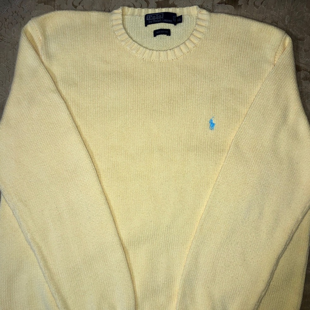 Polo by Ralph Lauren Yellow Knit Sweater